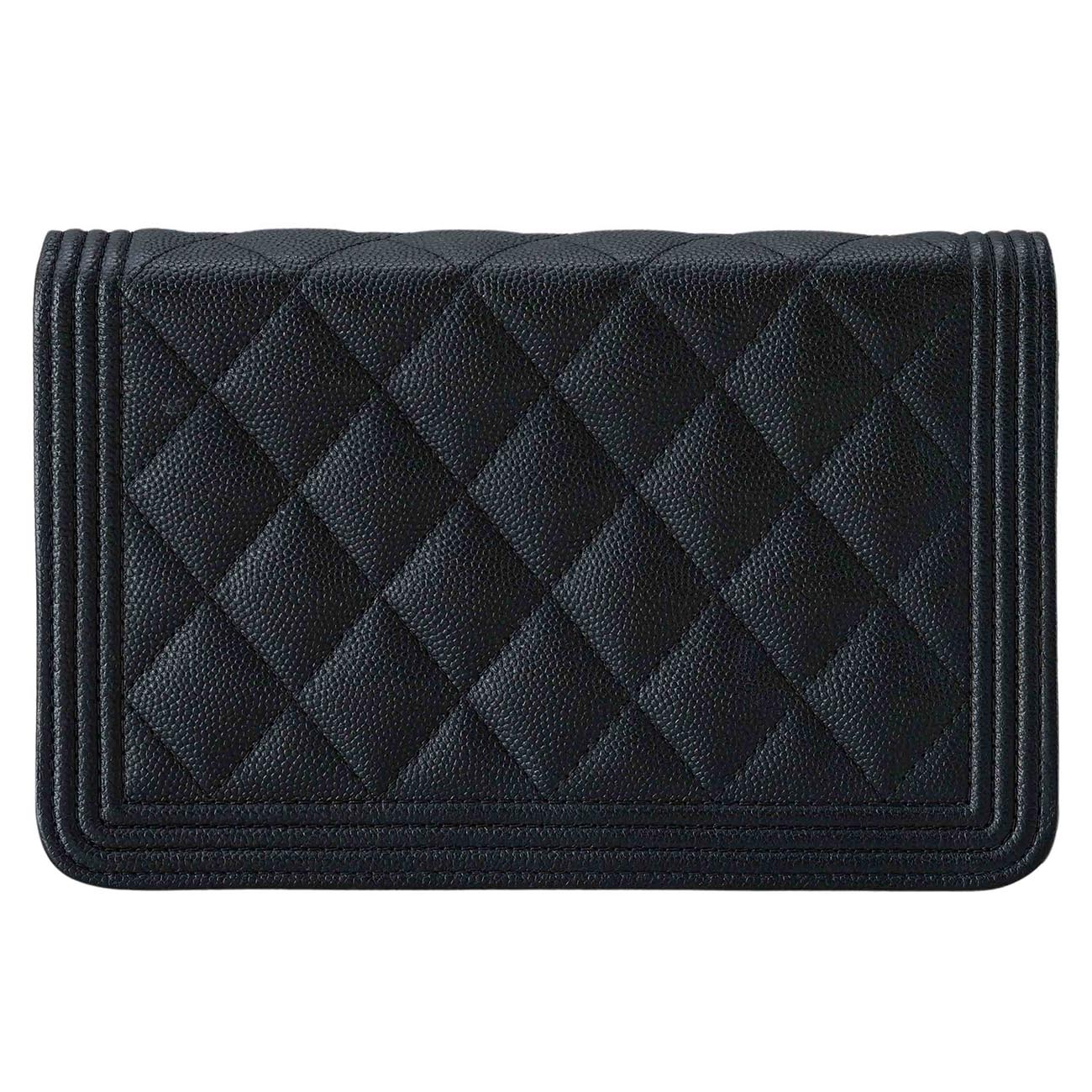 CHANEL(USED)샤넬 보이샤넬 캐비어 WOC 블랙